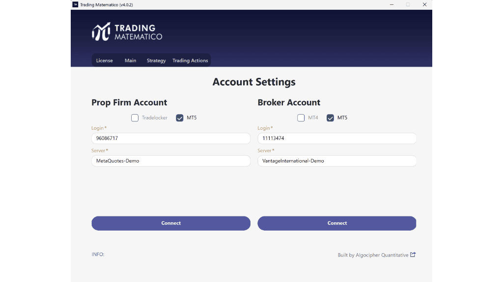 Trading Matematico view 1